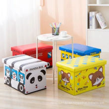 Wholesale Fashion Cartoon Style Space Saving Stool Pouf Ottomans Ottoman Storage Box